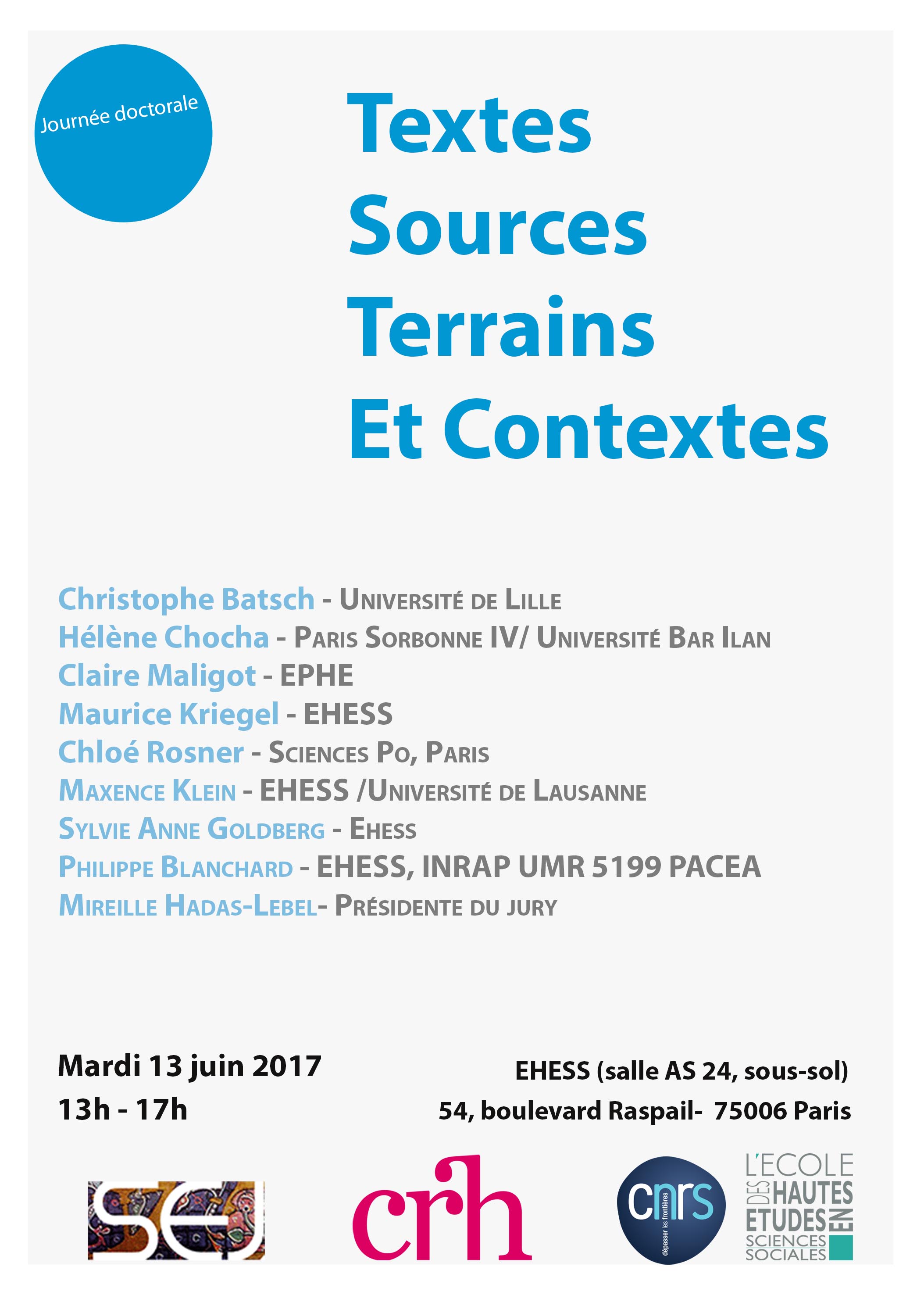 Textes, Sources, Terrains et Contextes